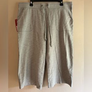 NEW Wide Leg Cropped Grey Pants